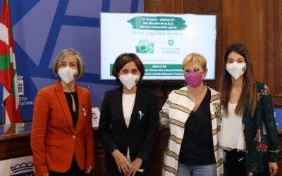 Presentación de la iniciativa “LUZ POR LA ELA” en Donostia